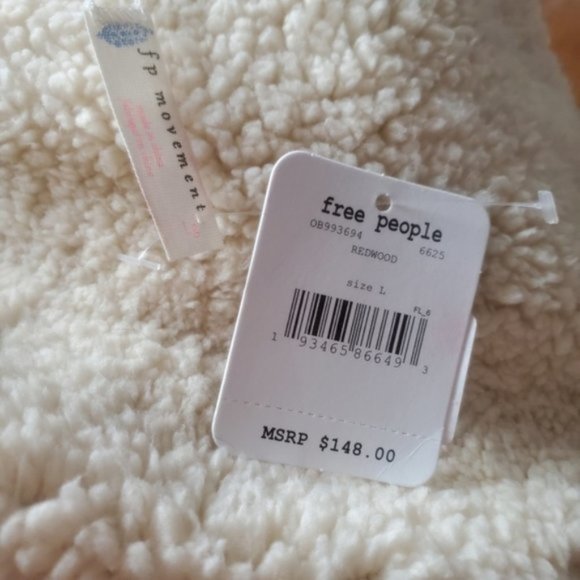 Free People Mix It Up Reversible Sherpa Jacket Large NWT - Picture 6 of 6